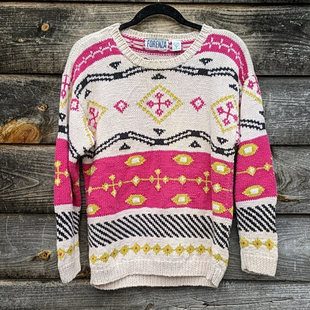 VINTAGE 80s CHUNKY FORENZA SWEATER